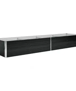 45729 vidaXL Garden Raised Bed Anthracite 320x80x45 cm Galvanised Steel