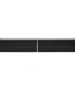 45729 vidaXL Garden Raised Bed Anthracite 320x80x45 cm Galvanised Steel
