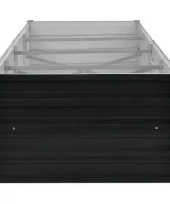 45729 vidaXL Garden Raised Bed Anthracite 320x80x45 cm Galvanised Steel