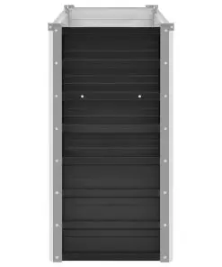 45730 vidaXL Garden Raised Bed Anthracite 160x40x77 cm Galvanised Steel