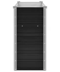 45732 vidaXL Garden Raised Bed Anthracite 100x40x77 cm Galvanised Steel