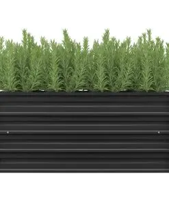 45733 vidaXL Garden Raised Bed Anthracite 100x40x45 cm Galvanised Steel