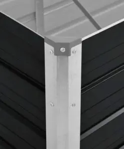 45733 vidaXL Garden Raised Bed Anthracite 100x40x45 cm Galvanised Steel