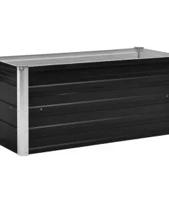 45733 vidaXL Garden Raised Bed Anthracite 100x40x45 cm Galvanised Steel