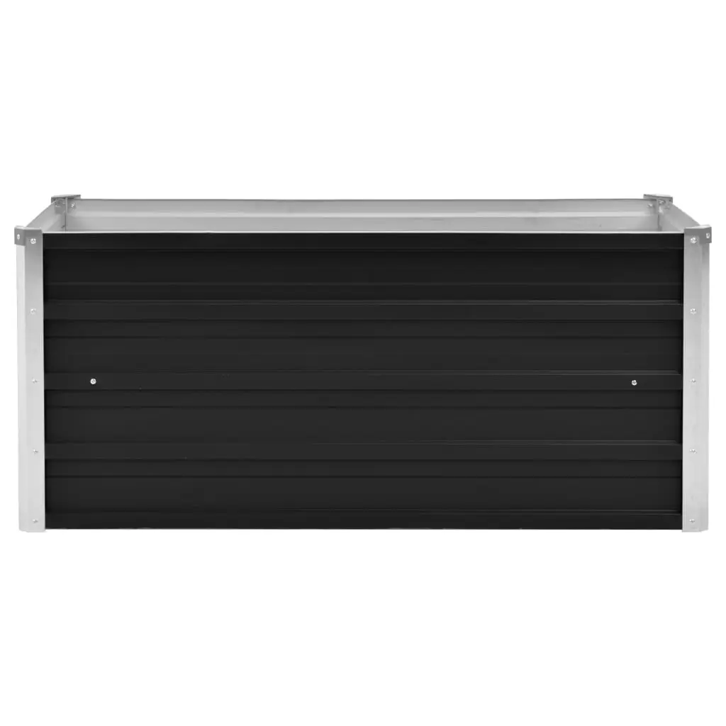45733 vidaXL Garden Raised Bed Anthracite 100x40x45 cm Galvanised Steel