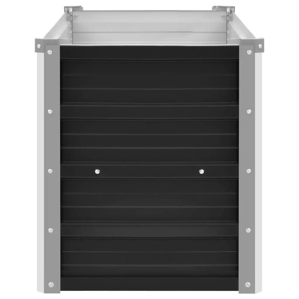 45733 vidaXL Garden Raised Bed Anthracite 100x40x45 cm Galvanised Steel