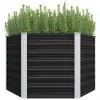 45734 vidaXL Garden Raised Bed Anthracite 129x129x77 cm Galvanised Steel 45734 vidaXL Garden Raised Bed Anthracite 129x129x77 cm Galvanised Steel