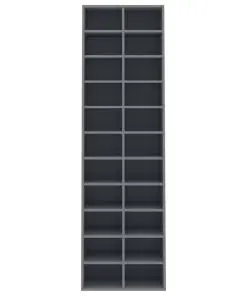 vidaXL Shoe Cabinet Grey 54x34x183 cm Chipboard