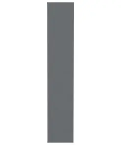 vidaXL Shoe Cabinet High Gloss Grey 54x34x183 cm Chipboard