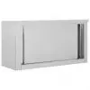 vidaXL Kitchen Wall Cabinet with Sliding Doors 90x40x50 cm Stainless Steel