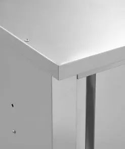 vidaXL Kitchen Wall Cabinet with Sliding Doors 90x40x50 cm Stainless Steel