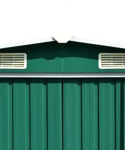 vidaXL Garden Shed 257x298x178 cm Metal Green