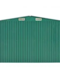 vidaXL Garden Shed 257x298x178 cm Metal Green