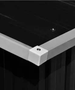 vidaXL Garden Shed 257x298x178 cm Metal Anthracite