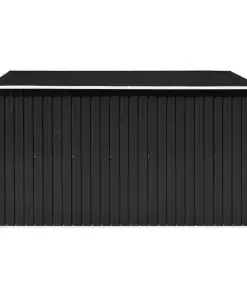 vidaXL Garden Shed 257x298x178 cm Metal Anthracite
