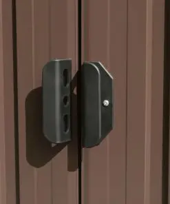 vidaXL Garden Shed 257x298x178 cm Metal Brown