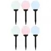 vidaXL Outdoor Solar Lamps 6 pcs LED Spherical 20 cm RGB