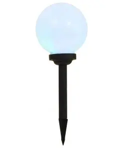 vidaXL Outdoor Solar Lamps 6 pcs LED Spherical 20 cm RGB
