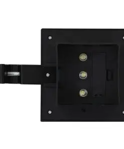 vidaXL Outdoor Solar Lamps 12 pcs LED Square 12 cm Black