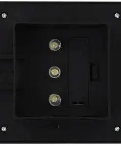 vidaXL Outdoor Solar Lamps 12 pcs LED Square 12 cm Black