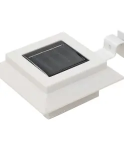 vidaXL Outdoor Solar Lamps 12 pcs LED Square 12 cm White
