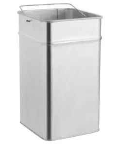 vidaXL Ashtray Dustbin Hotel 36 L Steel Black