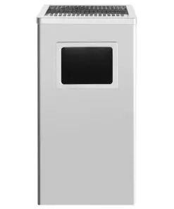 vidaXL Ashtray Dustbin Hotel 45 L Stainless Steel
