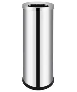 vidaXL Waste Bin Hotel Stainless Steel 32 L