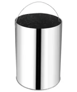vidaXL Waste Bin Hotel Stainless Steel 32 L