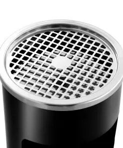 vidaXL Wall Ashtray Dustbin Steel 26 L Black