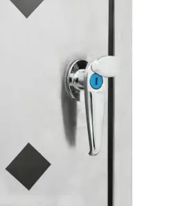 vidaXL Single Wheelie Bin Shed 240 L Stainless Steel