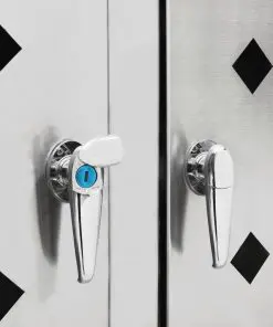 vidaXL Quadruple Wheelie Bin Shed 240 L Stainless Steel