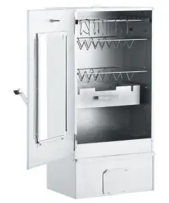 vidaXL BBQ Oven Smoker with 1kg Wood Chips 44.5x29x83 cm