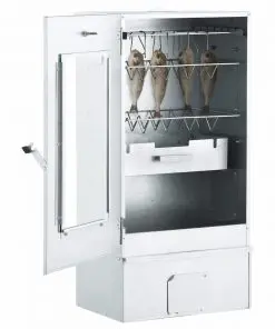 vidaXL BBQ Oven Smoker with 1kg Wood Chips 44.5x29x83 cm