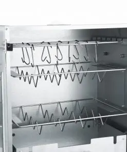 vidaXL BBQ Oven Smoker with 1kg Wood Chips 44.5x29x83 cm