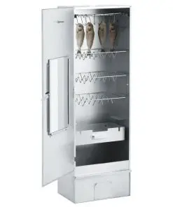 vidaXL BBQ Oven Smoker with 1kg Wood Chips 44.5x29x124 cm