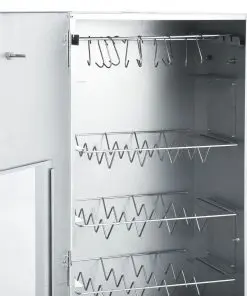 vidaXL BBQ Oven Smoker with 1kg Wood Chips 44.5x29x124 cm