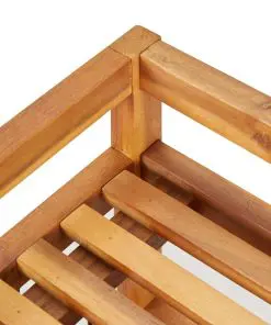 vidaXL 5-Tier Shoe Rack 95x26x80 cm Solid Acacia Wood