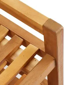 vidaXL 5-Tier Shoe Rack 95x26x80 cm Solid Acacia Wood