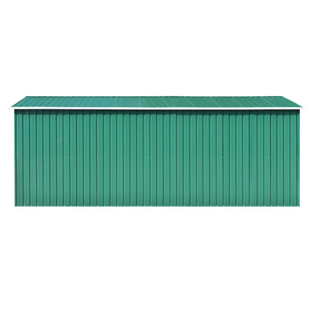 vidaXL Garden Shed 257x497x178 cm Metal Green (AU only)