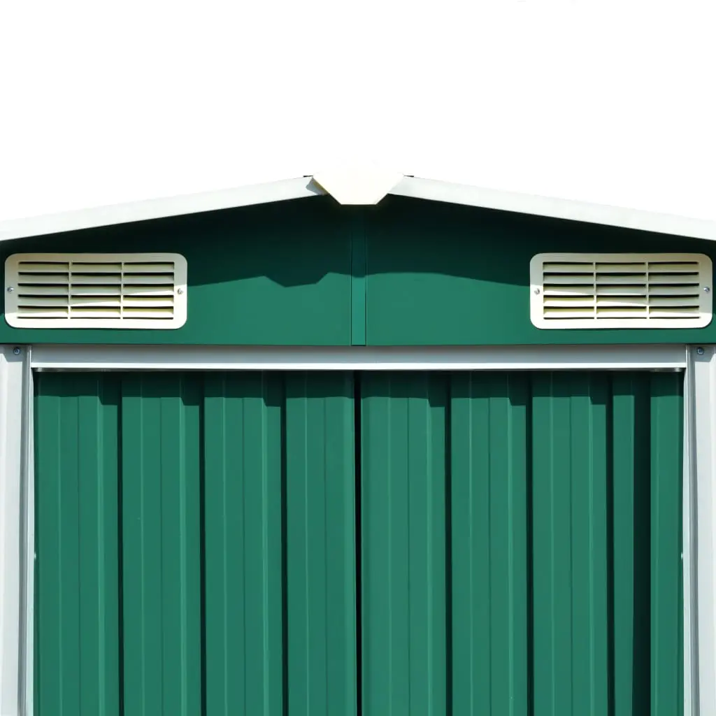 vidaXL Garden Shed 257x497x178 cm Metal Green (AU only)