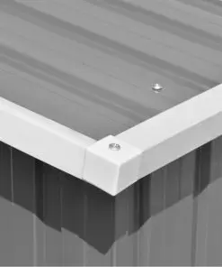 vidaXL Garden Shed 257x497x178 cm Metal Grey (AU only)