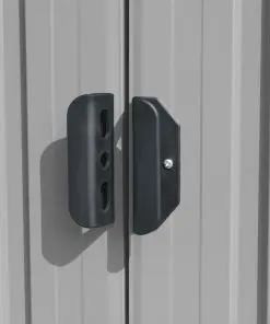 vidaXL Garden Shed 257x497x178 cm Metal Grey (AU only)