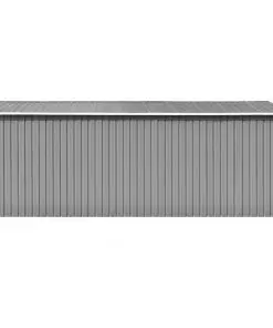 vidaXL Garden Shed 257x497x178 cm Metal Grey (AU only)