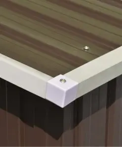 vidaXL Garden Shed 257x497x178 cm Metal Brown (AU only)