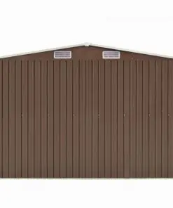 vidaXL Garden Shed 257x497x178 cm Metal Brown (AU only)