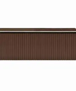 vidaXL Garden Shed 257x497x178 cm Metal Brown (AU only)