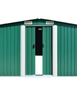 vidaXL Garden Shed 257x597x178 cm Metal Green (AU only)