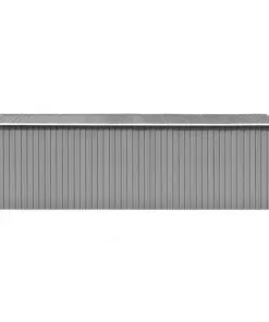 vidaXL Garden Shed 257x597x178 cm Metal Grey (AU only)