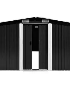 vidaXL Garden Shed 257x597x178 cm Metal Anthracite (AU only)
